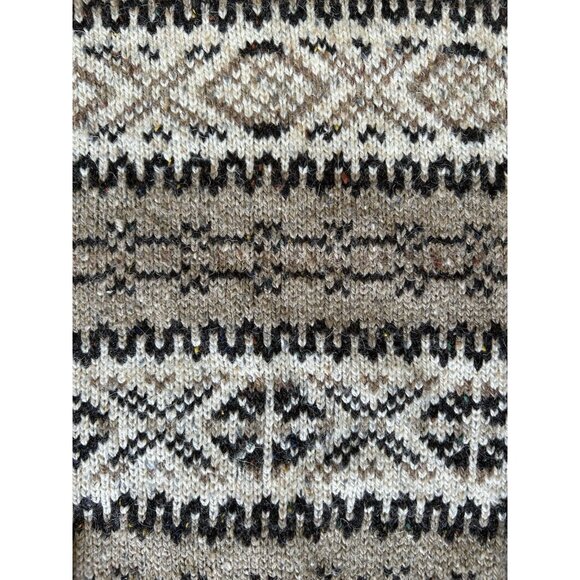 VINTAGE Peter England Thick Wool Sweater Knit Crew Neck Nordic Men's Size Large - Picture 4 of 8